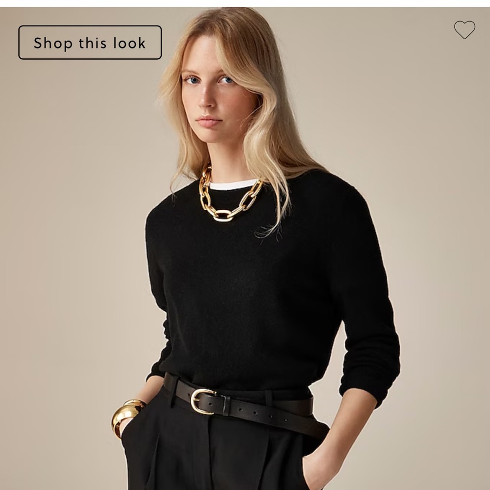 100% cashmere J Crew sweater sz L